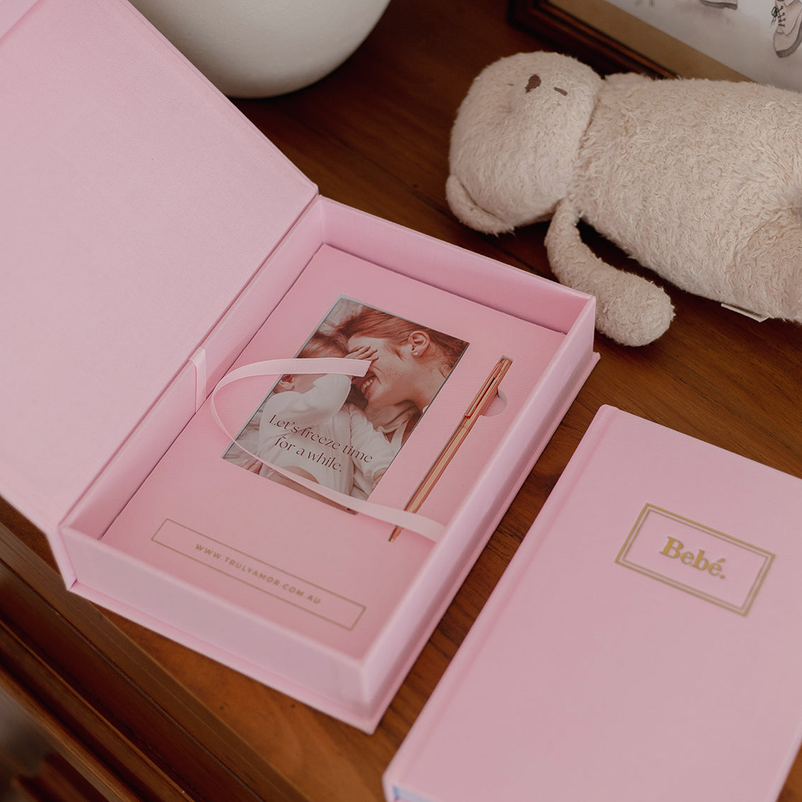 Bebé Baby Book With Keepsake Box And Pen