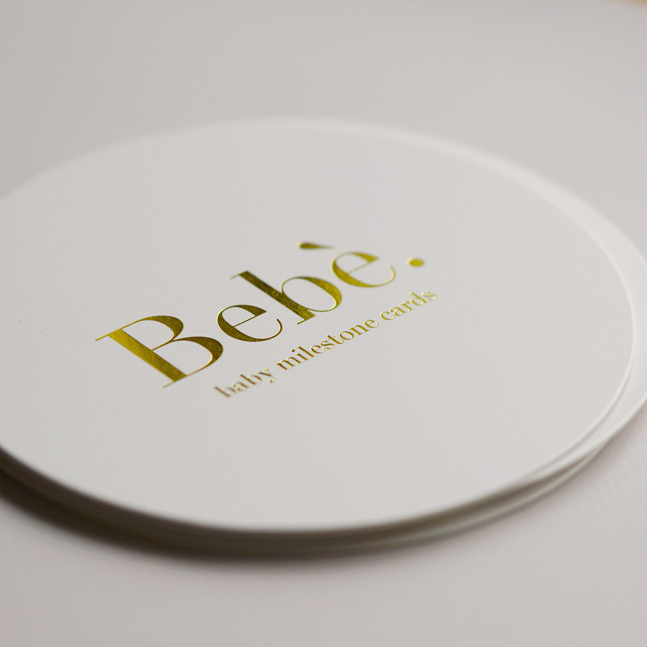 Baby Milestone Cards Gold Foiling
