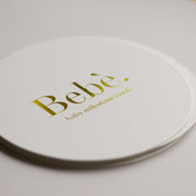 Baby Milestone Cards Gold Foiling