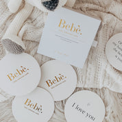 Baby Milestone Cards Gold Foil