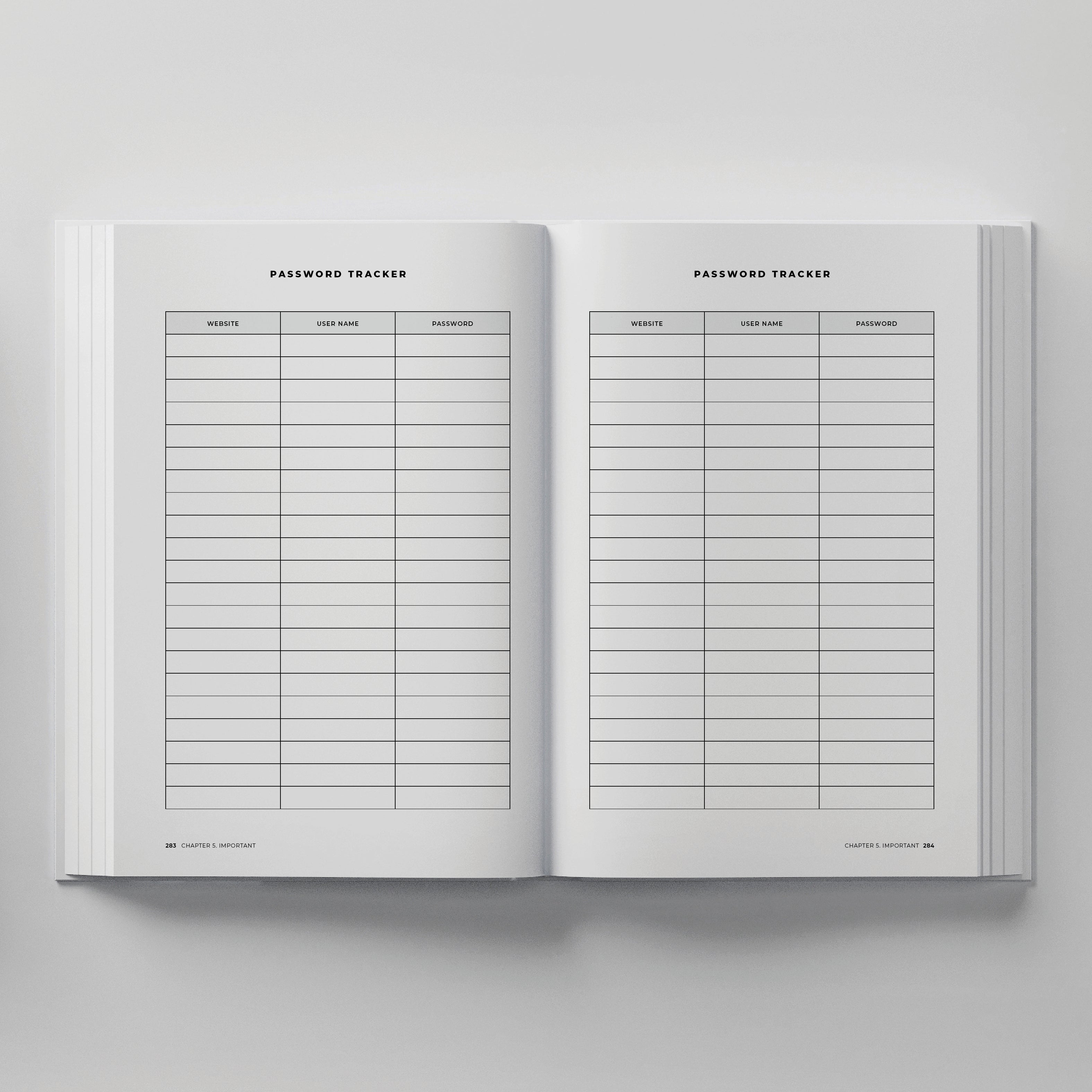 Truly Amor Weekly Life Planner Inside Pages