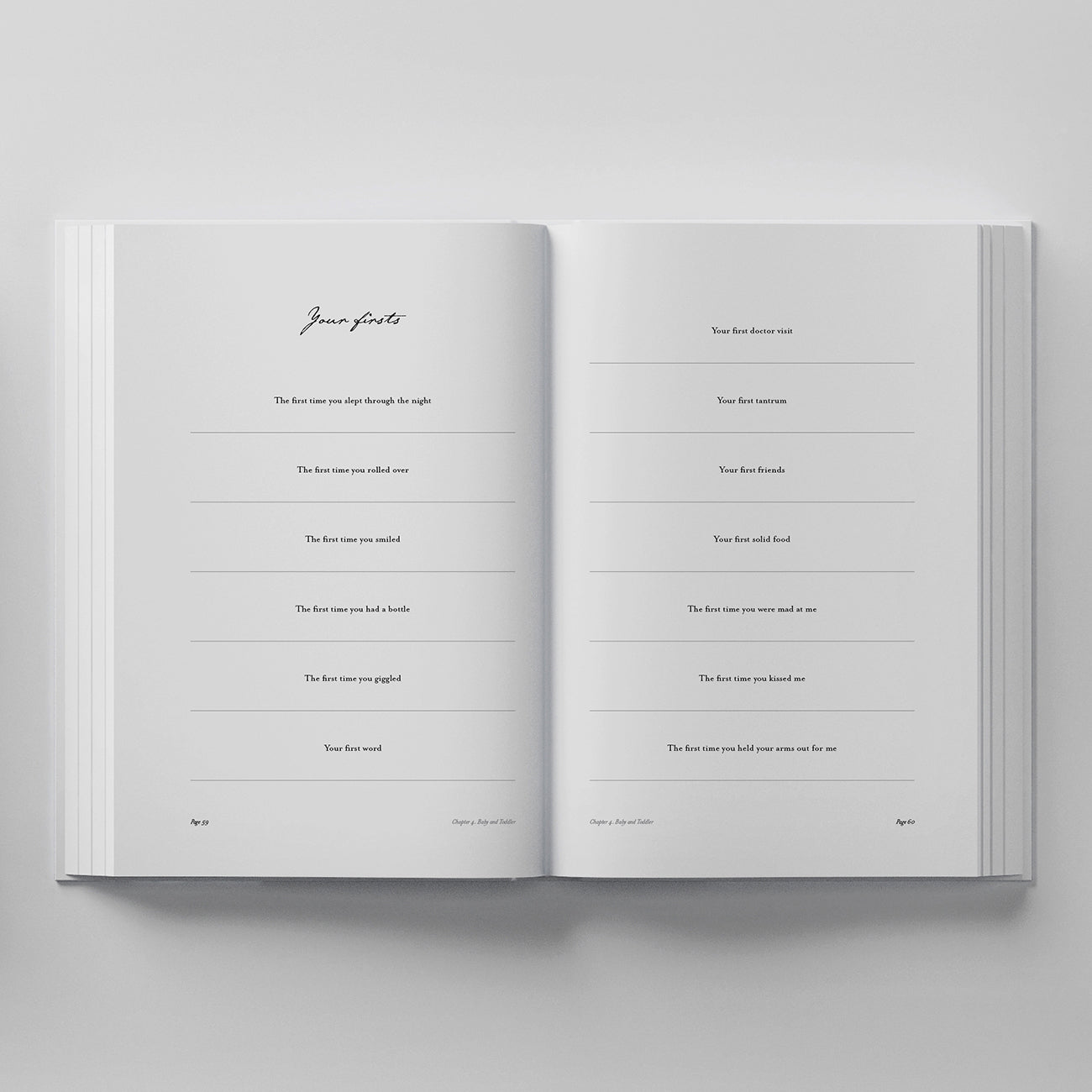 Truly Amor Bebè book baby and toddler pages