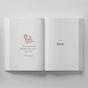 Truly Amor Bebè book my birth pages