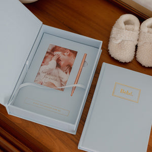 Bebé Baby Book With Keepsake Box And Pen