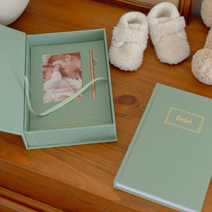 Bebé Baby Book With Keepsake Box And Pen