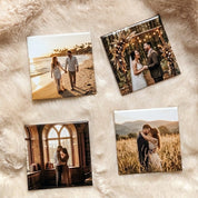 Custom Square Photo Magnet Set