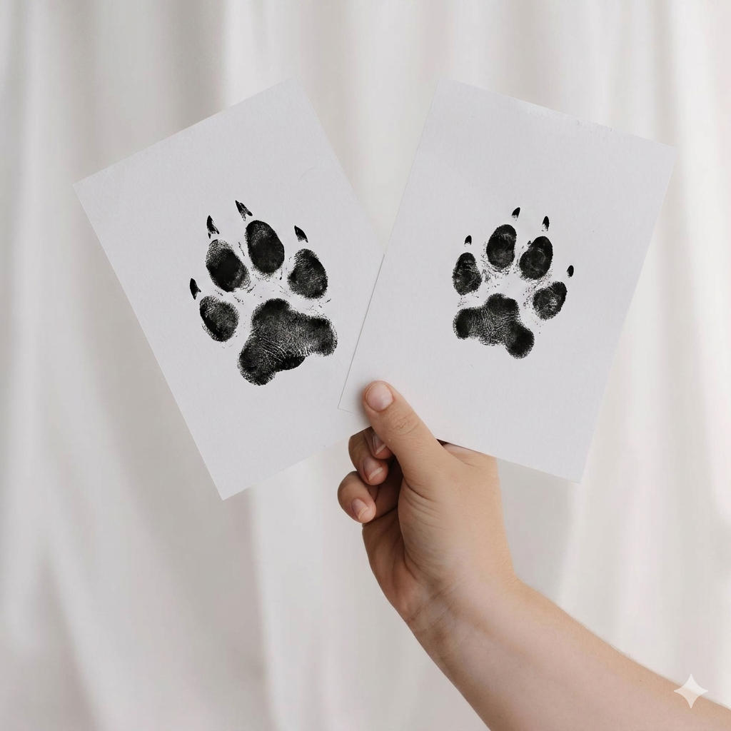 Ink-Free Pet Paw Print Set