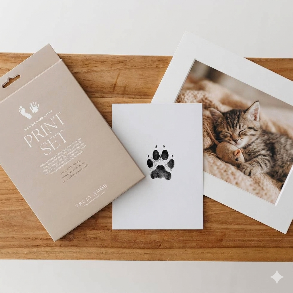 Ink-Free Pet Paw Print Set