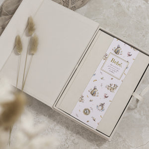 Bebé Baby Book With Keepsake Box And Pen