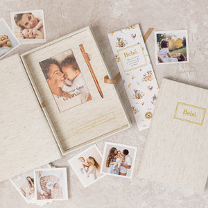 Bebé Baby Book With Keepsake Box And Pen