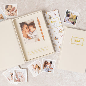 Bebé Baby Book With Keepsake Box And Pen