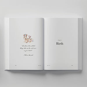 Truly Amor Bebè book my birth pages